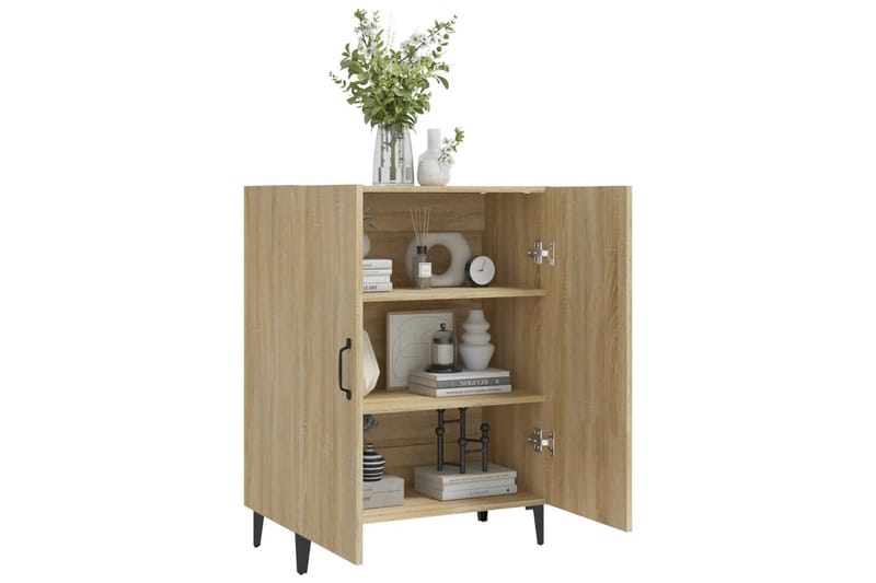 beBasic Skänk sonoma-ek 70x34x90 cm konstruerat trä - Brown - Sideboard & skänk