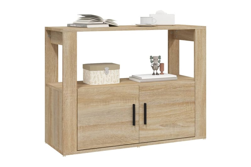 beBasic Skänk sonoma-ek 80x30x60 cm konstruerat trä - Brown - Förvaring - Förvaringsmöbler - Sideboard & skänk