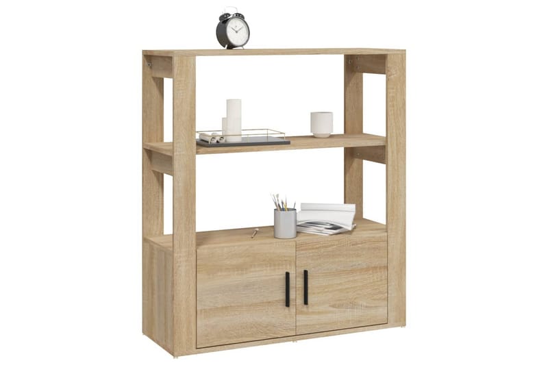 beBasic Skänk sonoma-ek 80x30x90 cm konstruerat trä - Brown - Förvaring - Förvaringsmöbler - Sideboard & skänk