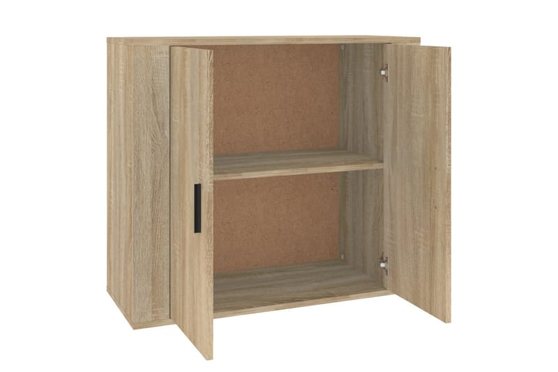 beBasic Skänk sonoma-ek 80x33x70 cm konstruerat trä - Cream - Förvaring - Förvaringsmöbler - Sideboard & skänk