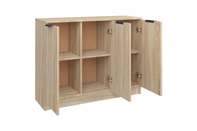 beBasic Skänk sonoma-ek 90,5x30x70 cm konstruerat trä - Brown - Förvaring - Förvaringsmöbler - Sideboard & skänk