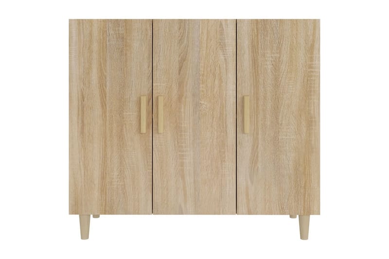 beBasic Skänk sonoma-ek 90x34x80 cm konstruerat trä - Brown - Förvaring - Förvaringsmöbler - Sideboard & skänk