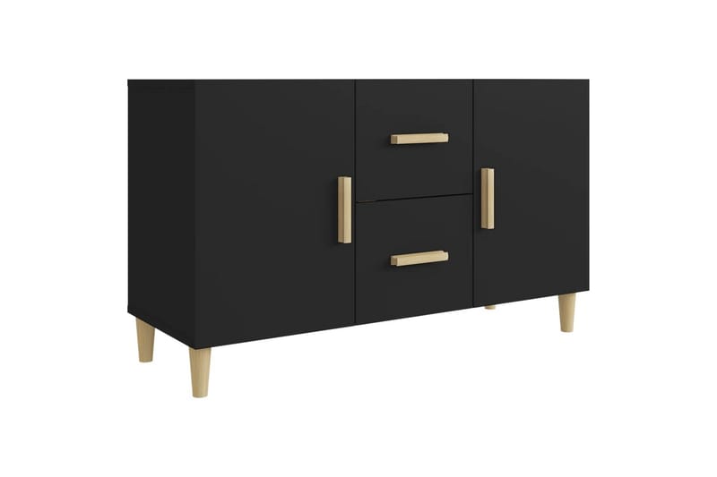 beBasic Skänk svart 100x36x60 cm konstruerat trä - Black - Sideboard & skänk