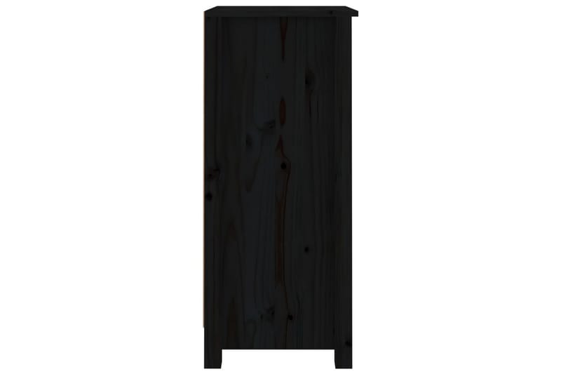 beBasic Skänk svart 2 st 40x35x80 cm massiv furu - Black - Förvaring - Förvaringsmöbler - Sideboard & skänk