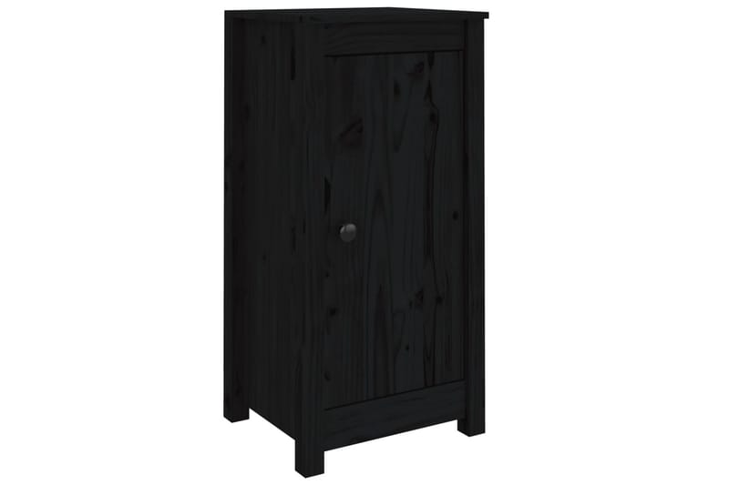 beBasic Skänk svart 2 st 40x35x80 cm massiv furu - Black - Förvaring - Förvaringsmöbler - Sideboard & skänk
