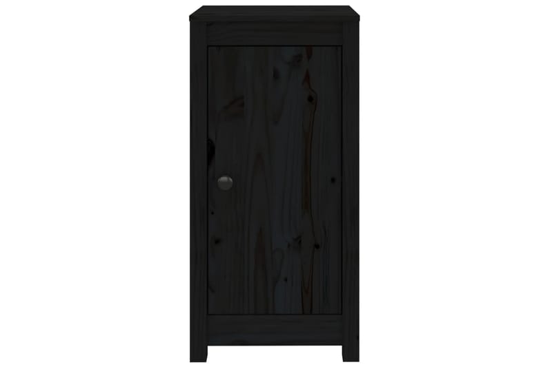 beBasic Skänk svart 2 st 40x35x80 cm massiv furu - Black - Förvaring - Förvaringsmöbler - Sideboard & skänk