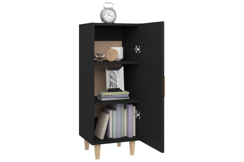 beBasic Skänk svart 34,5x34x90 cm konstruerat trä - Black - Förvaring - Förvaringsmöbler - Sideboard & skänk