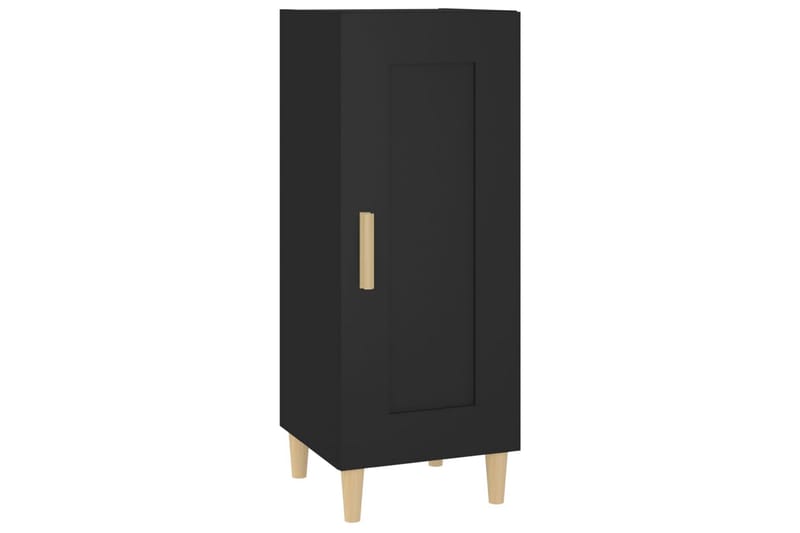 beBasic Skänk svart 34,5x34x90 cm konstruerat trä - Black - Förvaring - Förvaringsmöbler - Sideboard & skänk