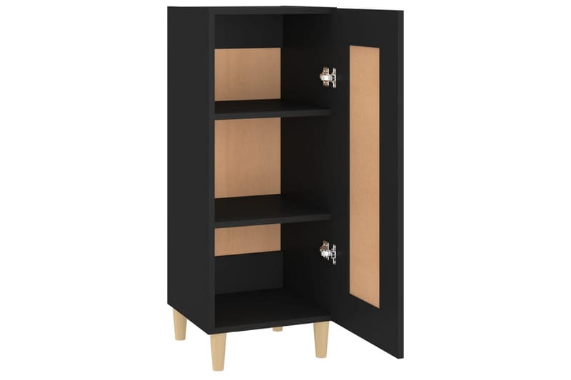 beBasic Skänk svart 34,5x34x90 cm konstruerat trä - Black - Förvaring - Förvaringsmöbler - Sideboard & skänk