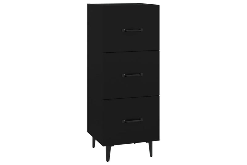 beBasic Skänk svart 34,5x34x90 cm konstruerat trä - Black - Förvaring - Förvaringsmöbler - Sideboard & skänk
