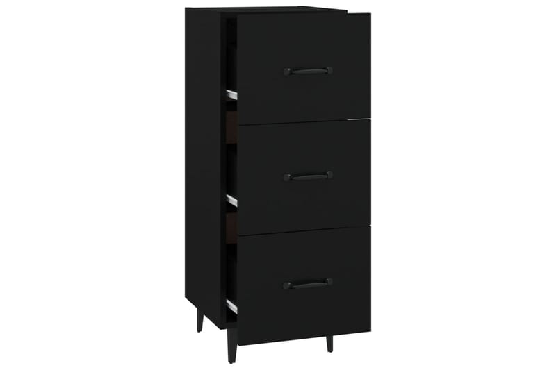 beBasic Skänk svart 34,5x34x90 cm konstruerat trä - Black - Förvaring - Förvaringsmöbler - Sideboard & skänk
