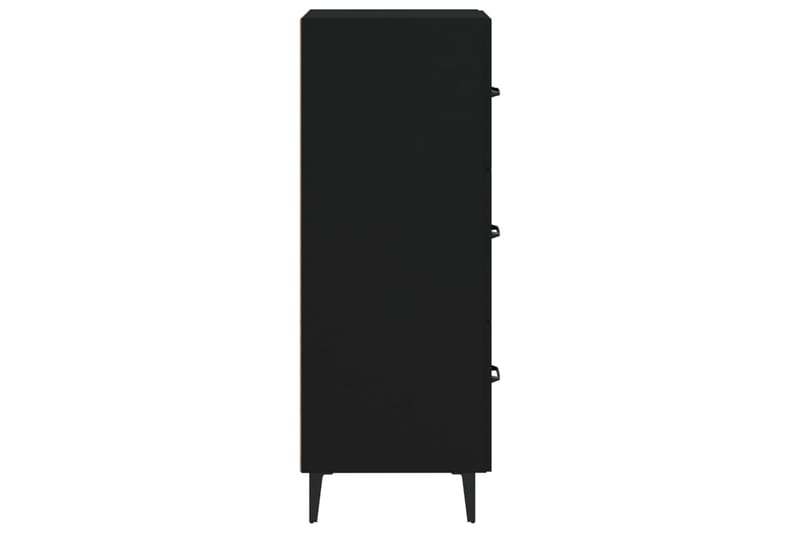 beBasic Skänk svart 34,5x34x90 cm konstruerat trä - Black - Förvaring - Förvaringsmöbler - Sideboard & skänk