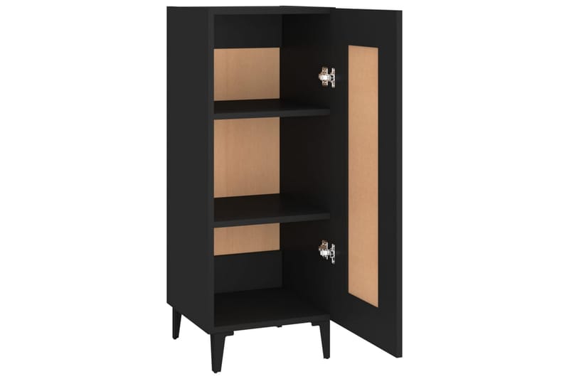 beBasic Skänk svart 34,5x34x90 cm konstruerat trä - Black - Förvaring - Förvaringsmöbler - Sideboard & skänk
