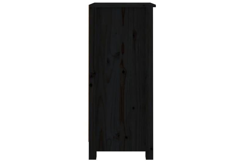beBasic Skänk svart 40x35x80 cm massiv furu - Black - Förvaring - Förvaringsmöbler - Sideboard & skänk