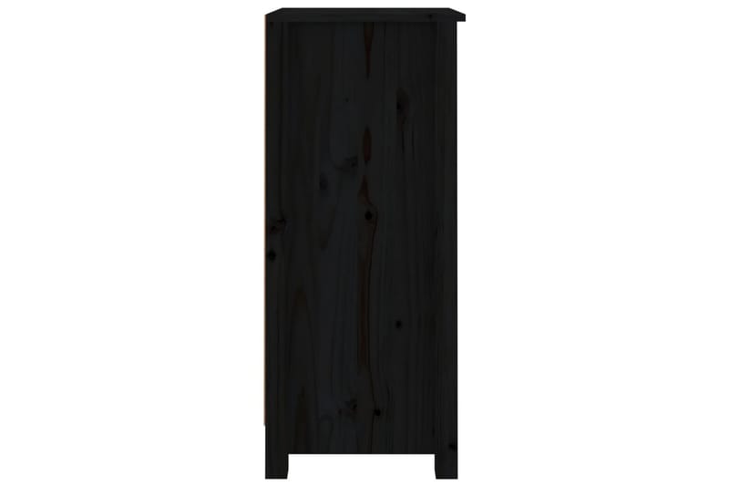 beBasic Skänk svart 40x35x80 cm massiv furu - Black - Sideboard & skänk