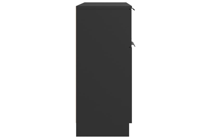 beBasic Skänk svart 60x30x70 cm konstruerat trä - Black - Förvaring - Förvaringsmöbler - Sideboard & skänk