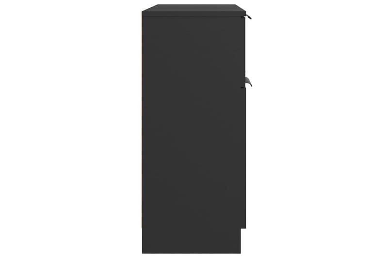 beBasic Skänk svart 60x30x70 cm konstruerat trä - Black - Sideboard & skänk