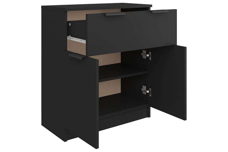 beBasic Skänk svart 60x30x70 cm konstruerat trä - Black - Förvaring - Förvaringsmöbler - Sideboard & skänk