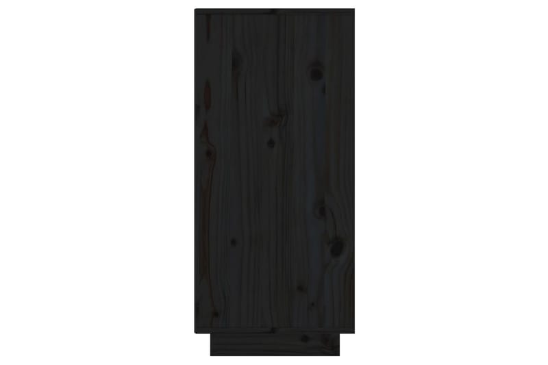 beBasic Skänk svart 60x34x75 cm massiv furu - Black - Sideboard & skänk