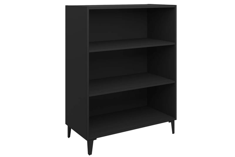 beBasic Skänk svart 69,5x32,5x90 cm konstruerat trä - Black - Sideboard & skänk