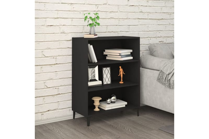 beBasic Skänk svart 69,5x32,5x90 cm konstruerat trä - Black - Förvaring - Förvaringsmöbler - Sideboard & skänk