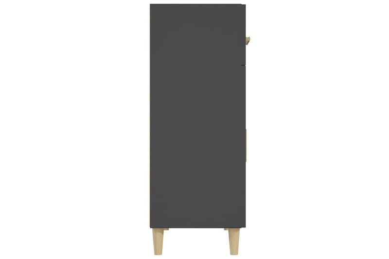 beBasic Skänk svart 69,5x34x89 cm konstruerat trä - Black - Sideboard & skänk
