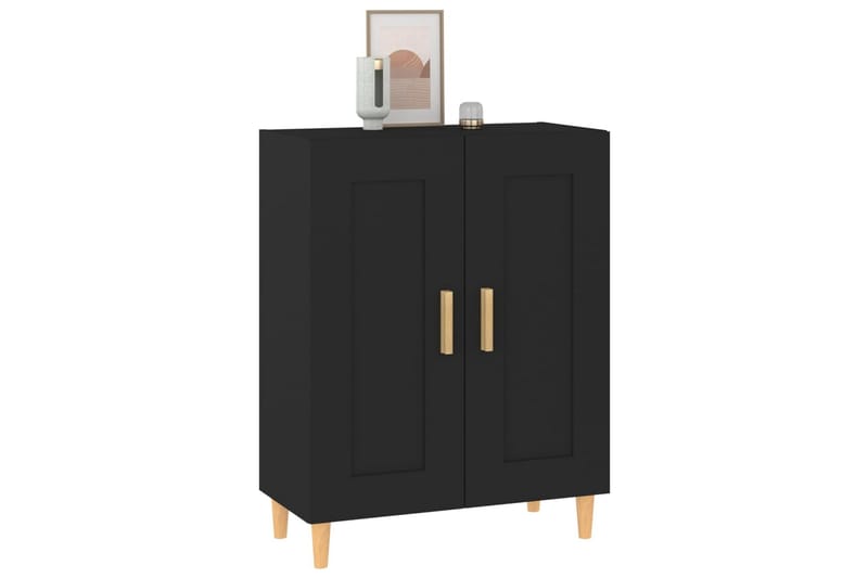 beBasic Skänk svart 69,5x34x90 cm konstruerat trä - Black - Förvaring - Förvaringsmöbler - Sideboard & skänk