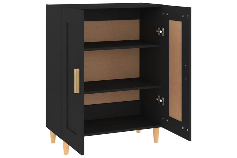 beBasic Skänk svart 69,5x34x90 cm konstruerat trä - Black - Sideboard & skänk