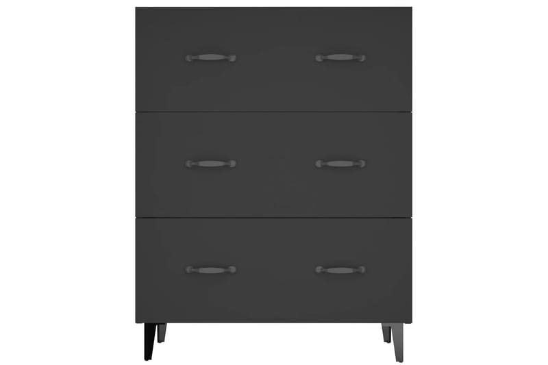 beBasic Skänk svart 69,5x34x90 cm konstruerat trä - Black - Sideboard & skänk