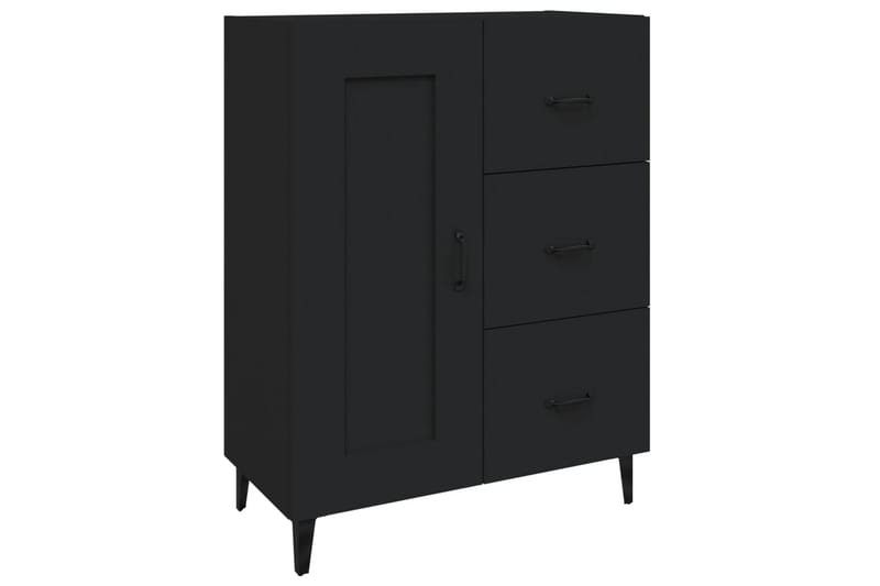 beBasic Skänk svart 69,5x34x90 cm konstruerat trä - Black - Sideboard & skänk