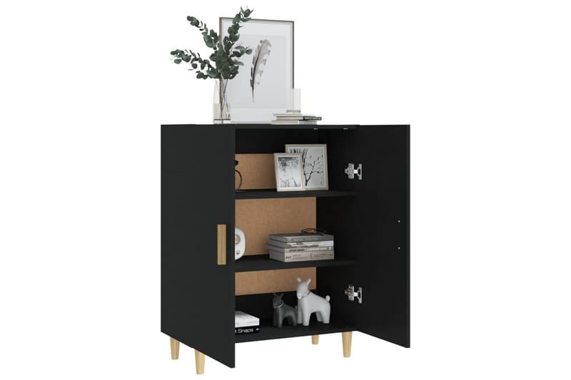 beBasic Skänk svart 70x34x90 cm konstruerat trä - Black - Sideboard & skänk