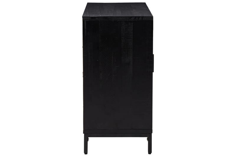 beBasic Skänk svart 75x35x70 cm massiv återvunnen furu - Black - Förvaring - Förvaringsmöbler - Sideboard & skänk