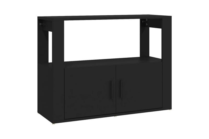 beBasic Skänk svart 80x30x60 cm konstruerat trä - Black - Sideboard & skänk