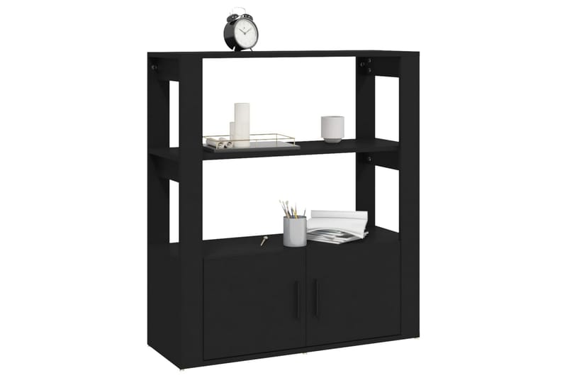 beBasic Skänk svart 80x30x90 cm konstruerat trä - Black - Förvaring - Förvaringsmöbler - Sideboard & skänk