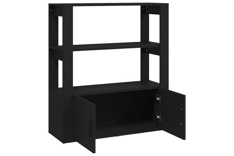 beBasic Skänk svart 80x30x90 cm konstruerat trä - Black - Förvaring - Förvaringsmöbler - Sideboard & skänk