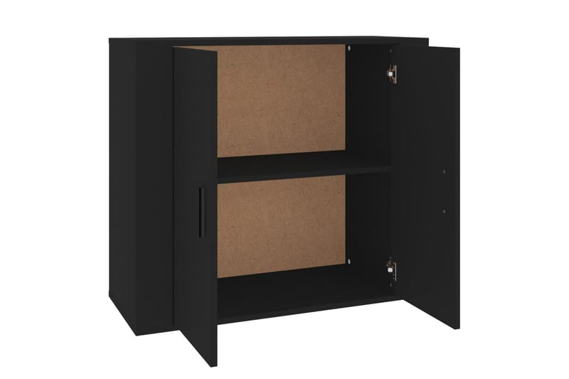 beBasic Skänk svart 80x33x70 cm konstruerat trä - Black - Sideboard & skänk