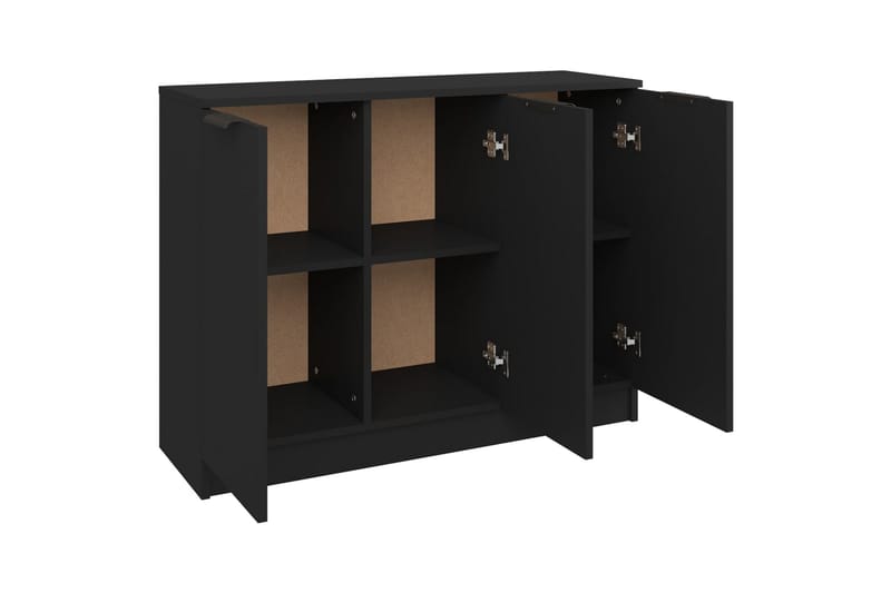 beBasic Skänk svart 90,5x30x70 cm konstruerat trä - Black - Sideboard & skänk