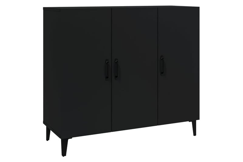 beBasic Skänk svart 90x34x80 cm konstruerat trä - Black - Sideboard & skänk