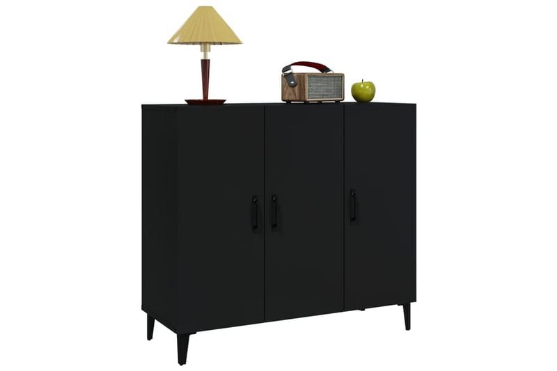 beBasic Skänk svart 90x34x80 cm konstruerat trä - Black - Sideboard & skänk