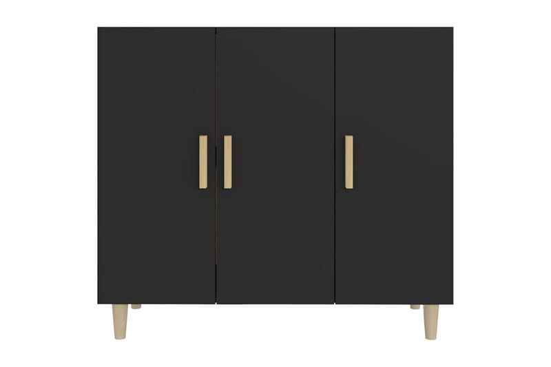 beBasic Skänk svart 90x34x80 cm konstruerat trä - Black - Sideboard & skänk