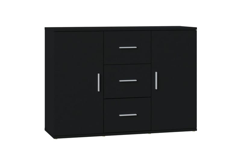 beBasic Skänk svart 91x29,5x65 cm konstruerat trä - Black - Förvaring - Förvaringsmöbler - Sideboard & skänk