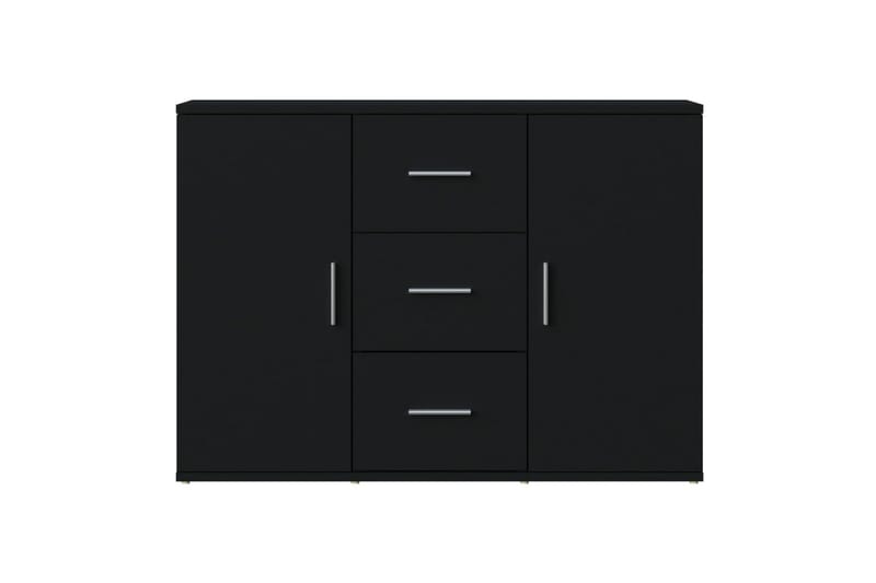 beBasic Skänk svart 91x29,5x65 cm konstruerat trä - Black - Sideboard & skänk