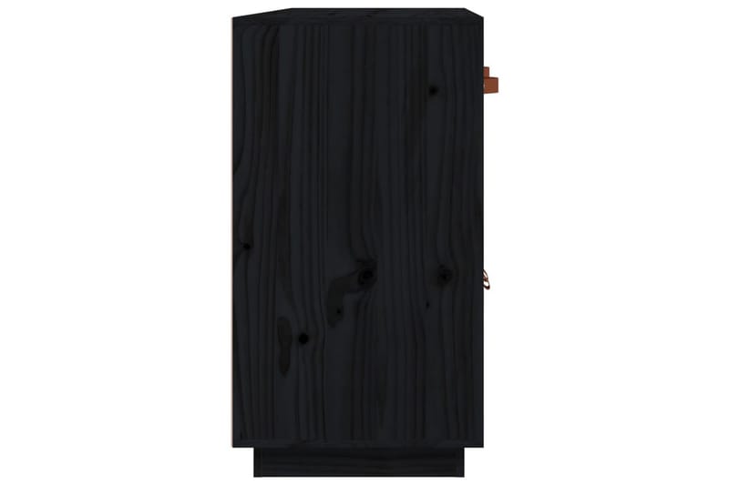 beBasic Skänk svart 98,5x40x75 cm massiv furu - Black - Förvaring - Förvaringsmöbler - Sideboard & skänk