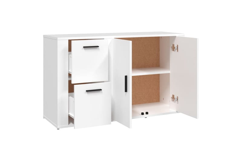 beBasic Skänk vit 100x33x59,5 cm konstruerat trä - White - Förvaring - Förvaringsmöbler - Sideboard & skänk