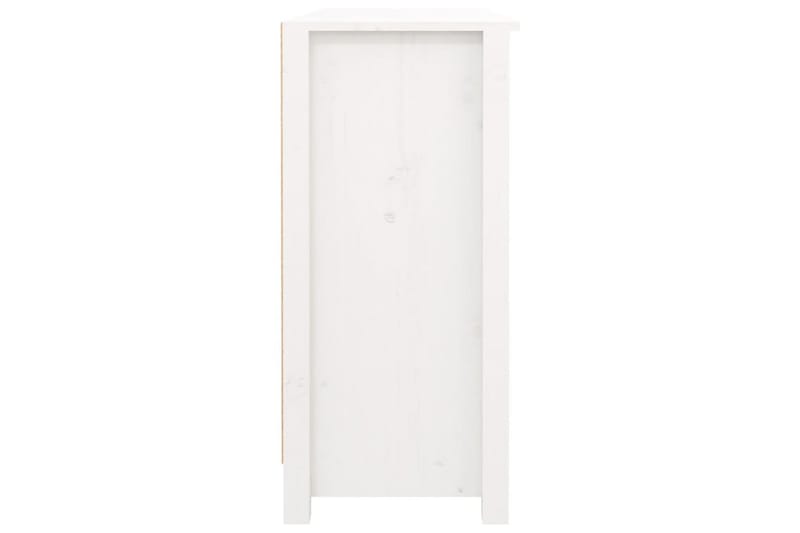 beBasic Skänk vit 100x35x74,5 cm massiv furu - White - Sideboard & skänk