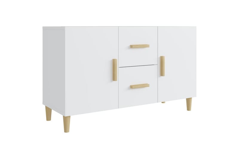 beBasic Skänk vit 100x36x60 cm konstruerat trä - White - Sideboard & skänk