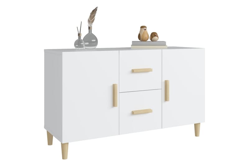 beBasic Skänk vit 100x36x60 cm konstruerat trä - White - Förvaring - Förvaringsmöbler - Sideboard & skänk