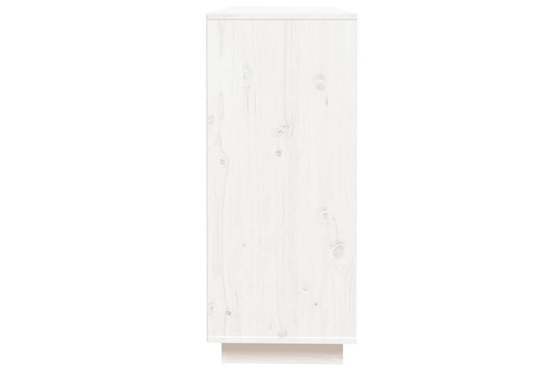 beBasic Skänk vit 110,5x35x80 cm massiv furu - White - Sideboard & skänk