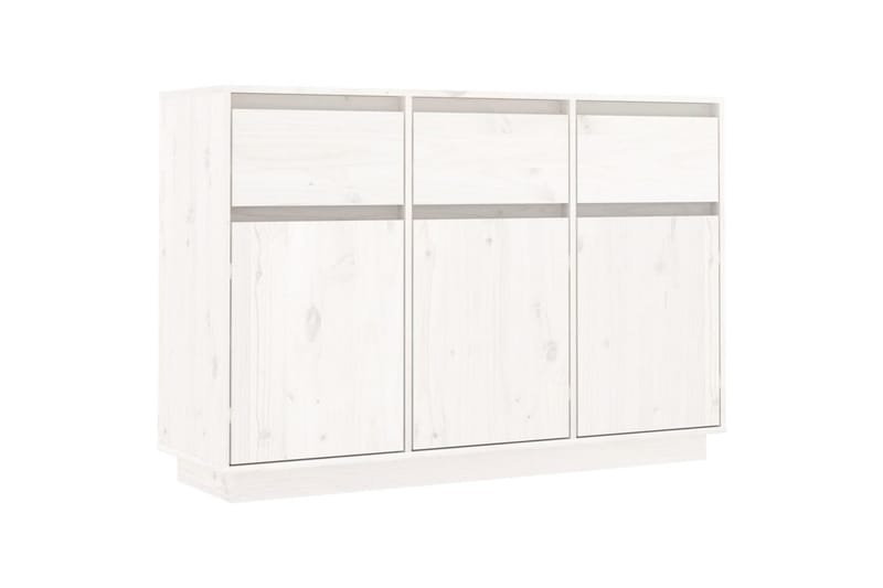 beBasic Skänk vit 110x34x75 cm massiv furu - White - Sideboard & skänk