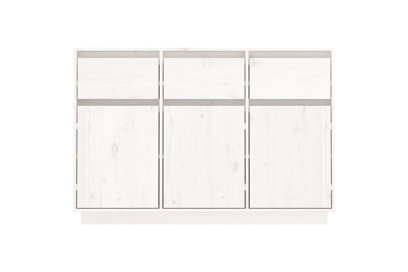 beBasic Skänk vit 110x34x75 cm massiv furu - White - Sideboard & skänk